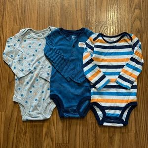 Child of Mine Long Sleeve Onesies 12-18mo (3 pack)
